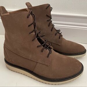 Casbia Italian Brown Suede Lace up Boots- size 40